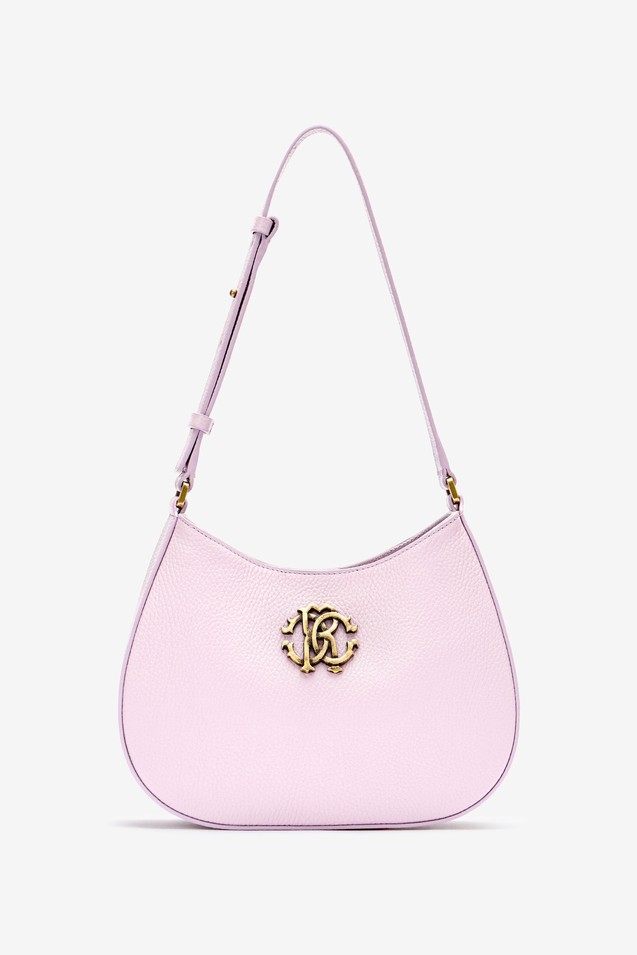 Дамска чанта Women’s shoulder bag Roberto Cavalli OOB00G PZA12 02500 Pink front view