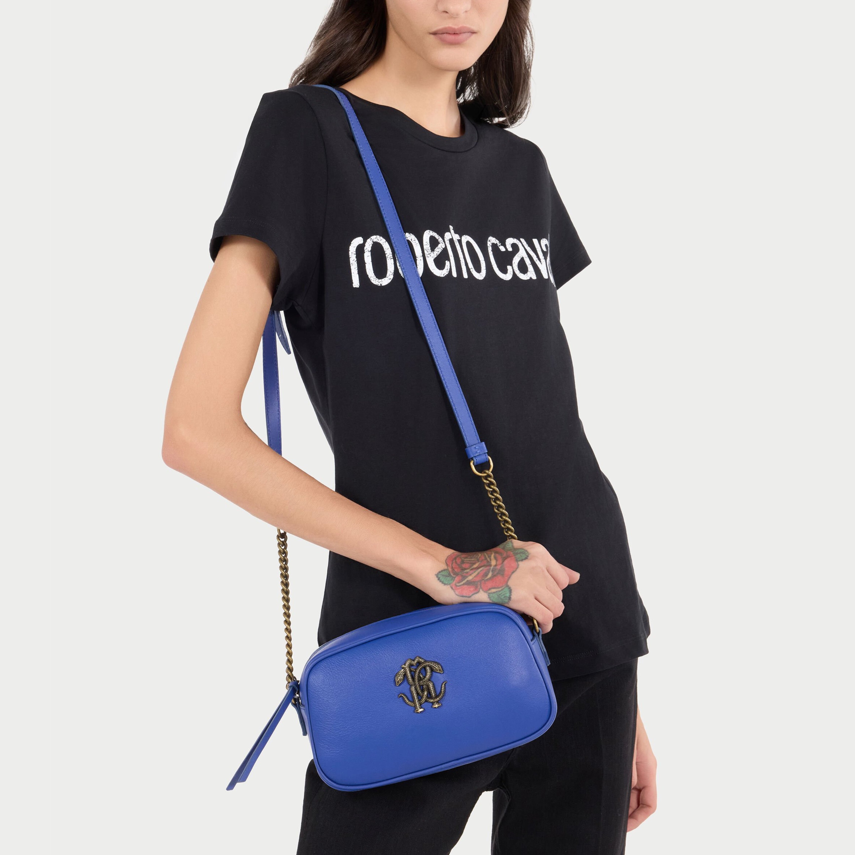 Дамска чанта Women’s shoulder bag Roberto Cavalli POB00B PZ796 04986 Blue