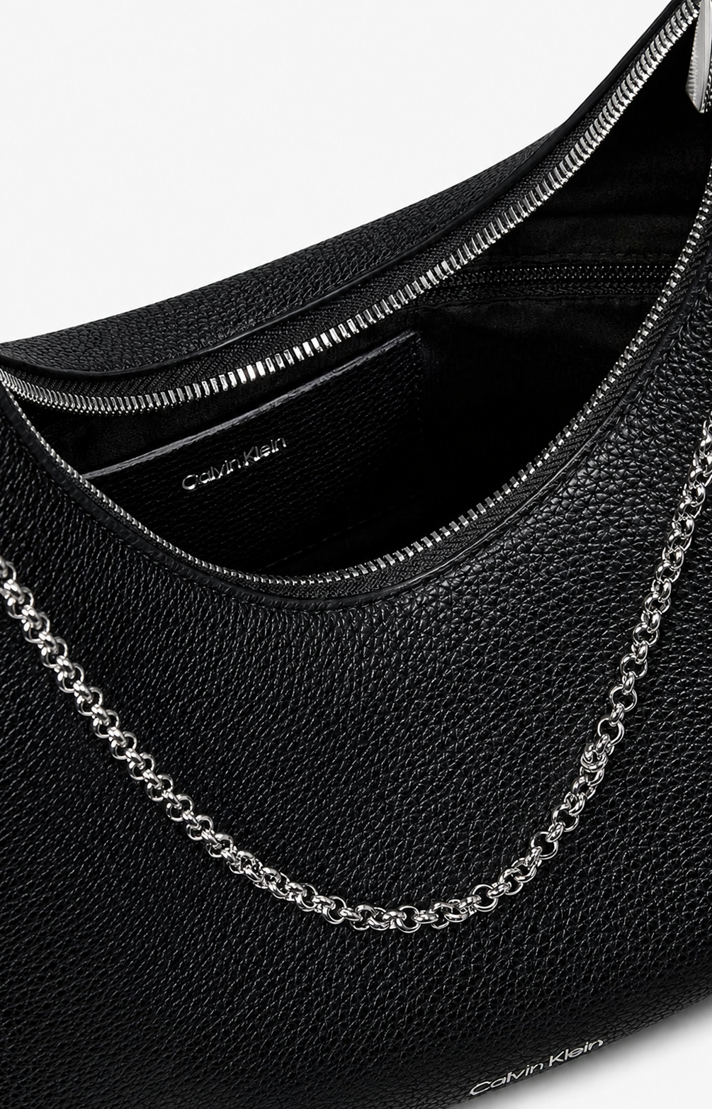Дамска чанта Women’s shoulder hobo bag Calvin Klein LV04F3495GUB1 Black detail view