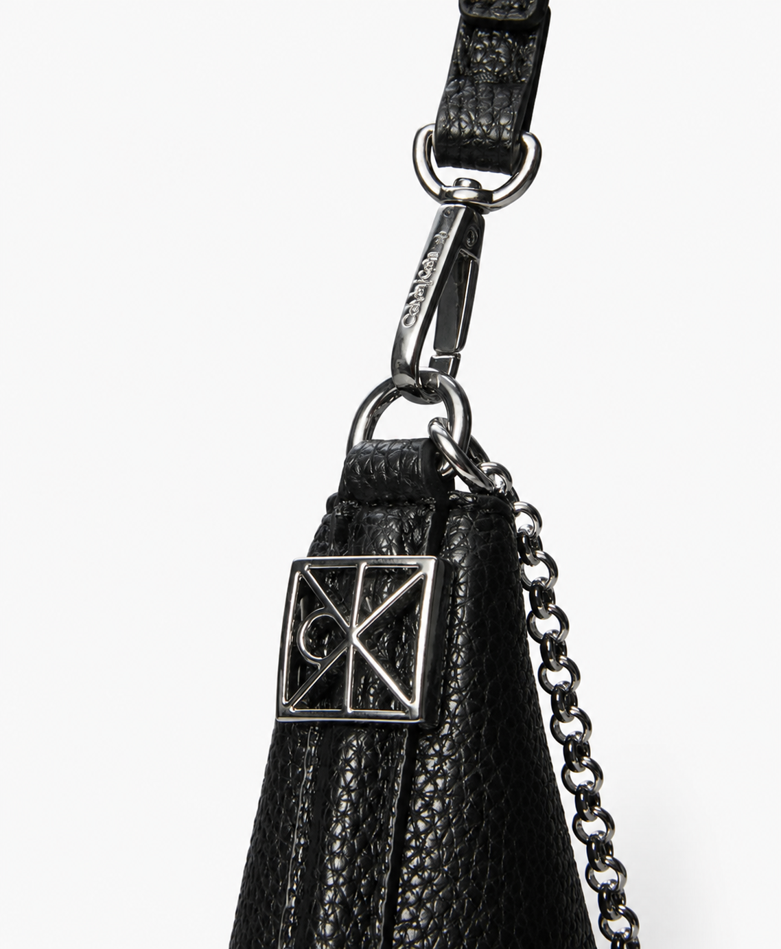 Дамска чанта Women’s shoulder hobo bag Calvin Klein LV04F3495GUB1 Black logo view