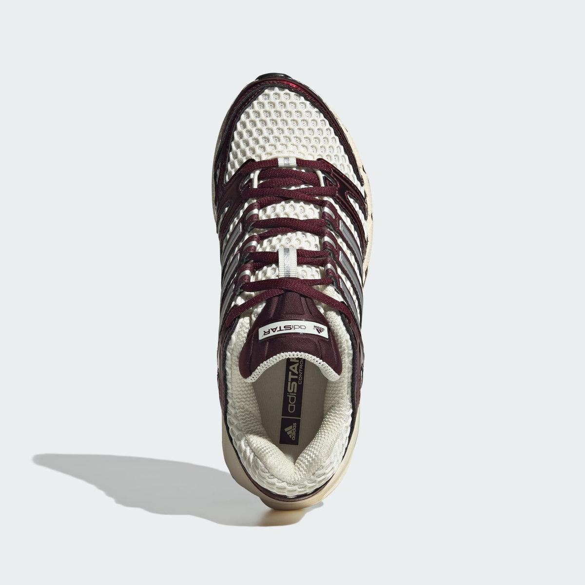 Дамски маратонки Women’s sneakers Adidas Adistar Control 5 KI9846 Cream White / Silver Metallic / Maroon top view