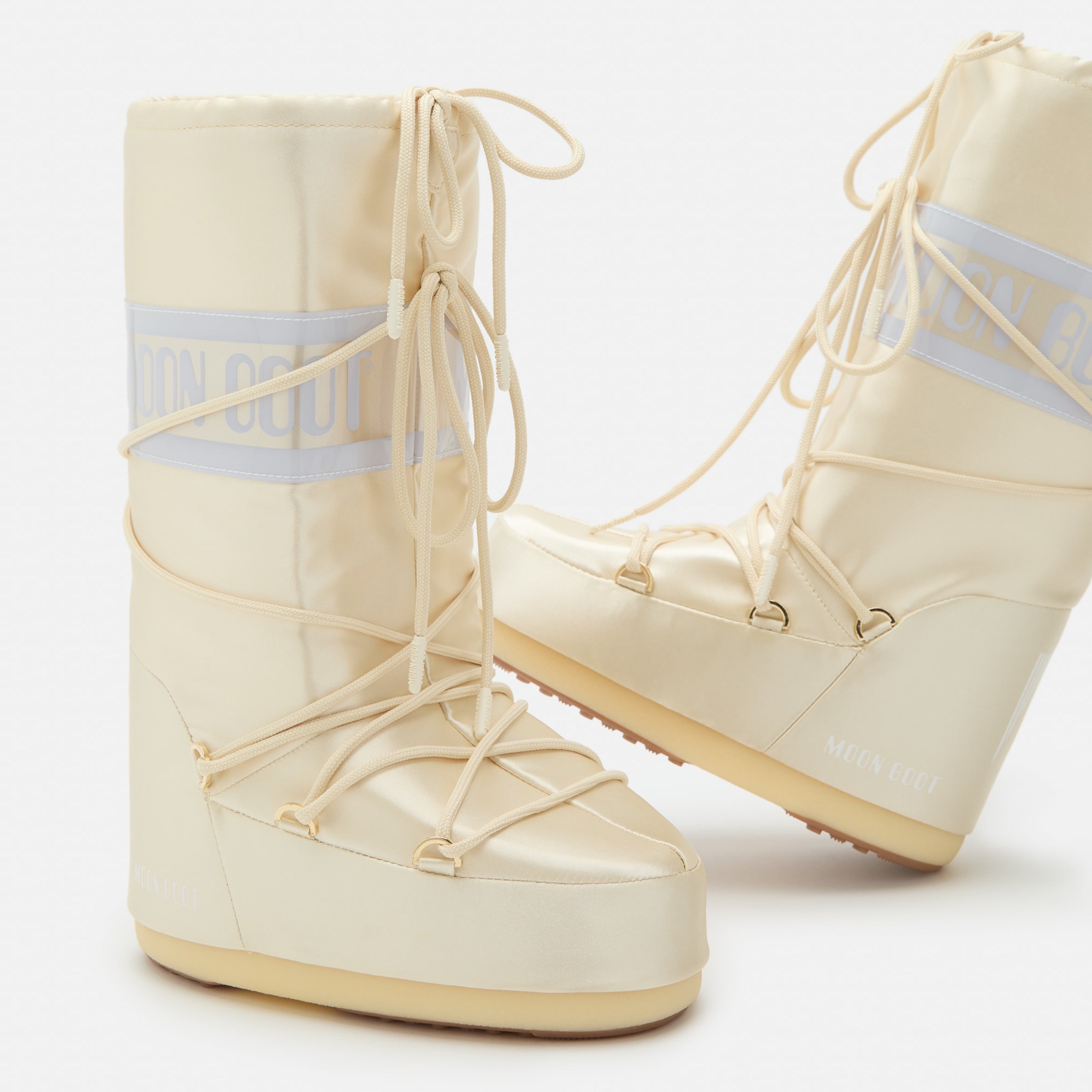 Дамски апрески Women’s snow boots MOON BOOT Icon Pearly 80D1403060 L020 Ivory