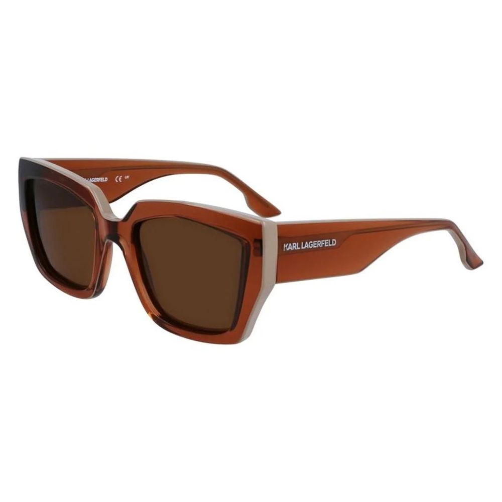 Дамски слънчеви очила Women’s sunglasses KARL LAGERFELD KL6143S246 Brown angled view