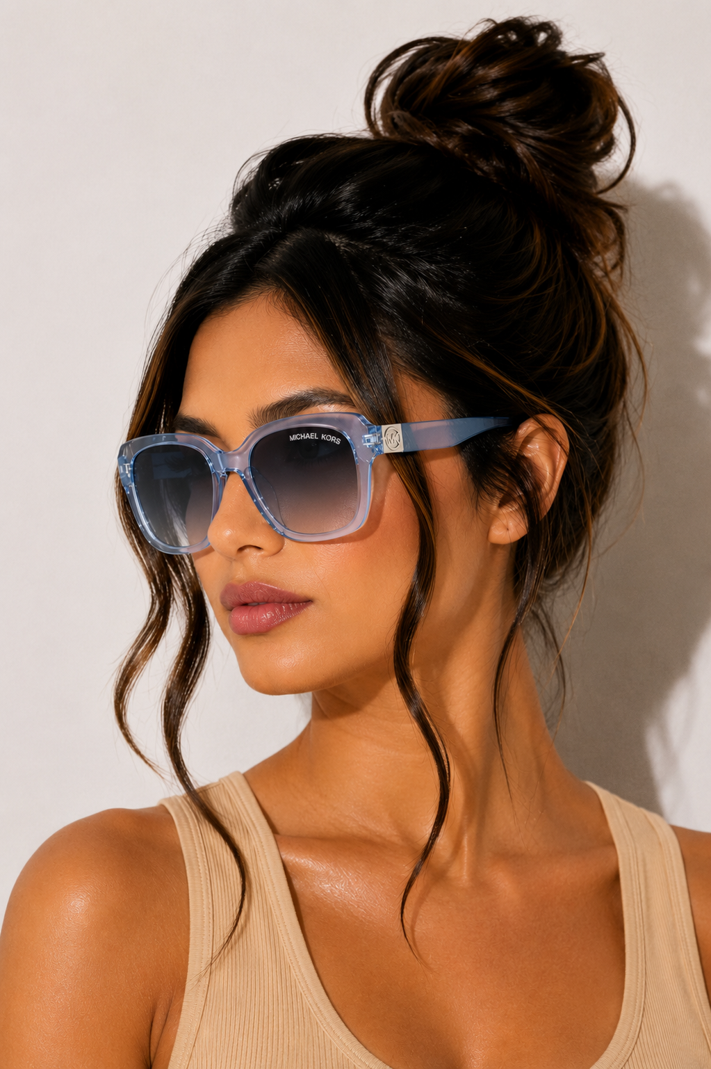 Дамски слънчеви очила Women’s sunglasses MICHAEL KORS Chathan MK2268U Light Blue lifestyle view
