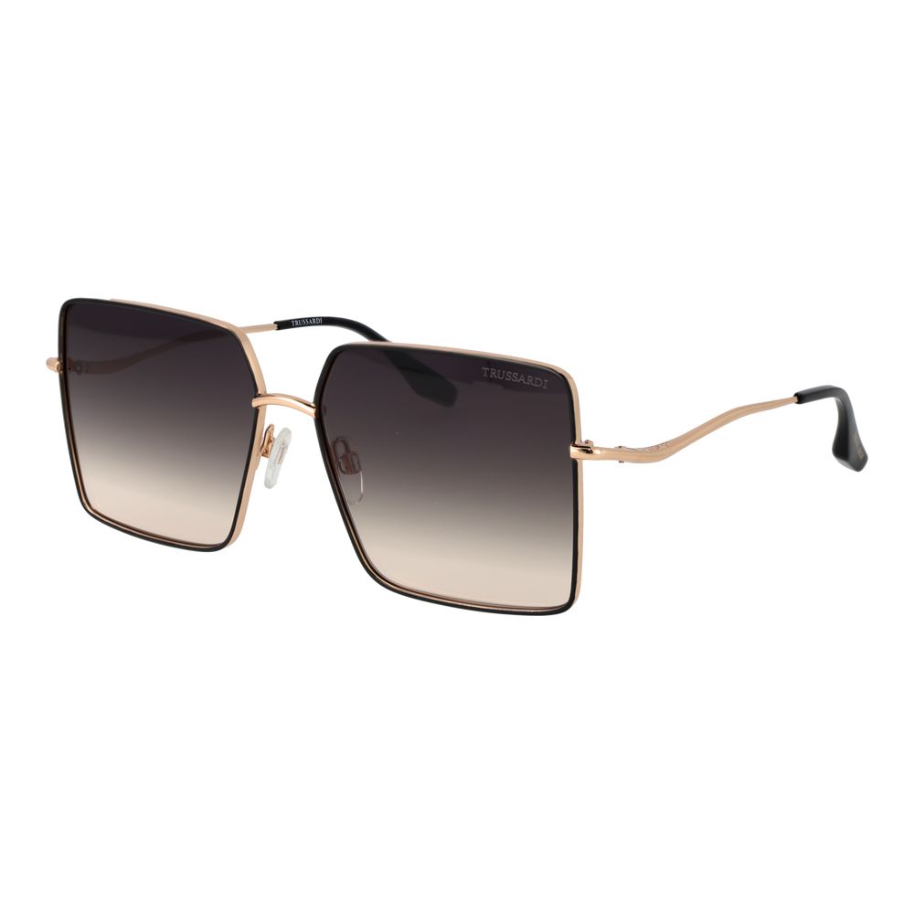 Дамски слънчеви очила Women’s sunglasses Trussardi TSW3010 09A Black / Gold