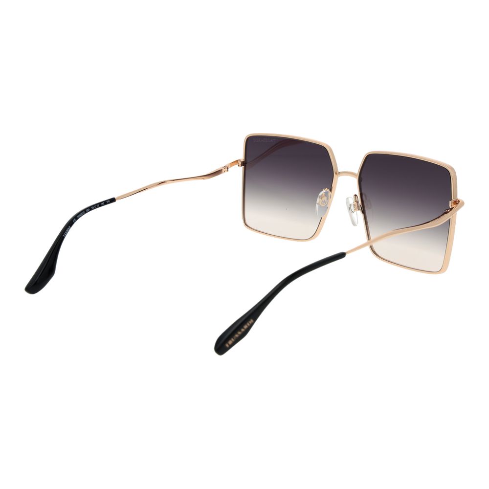 Дамски слънчеви очила Women’s sunglasses Trussardi TSW3010 09A Black / Gold angled view