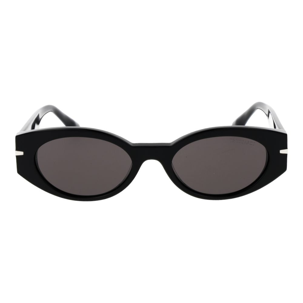 Дамски слънчеви очила Women’s sunglasses Trussardi TSW9017 A01 Black front view