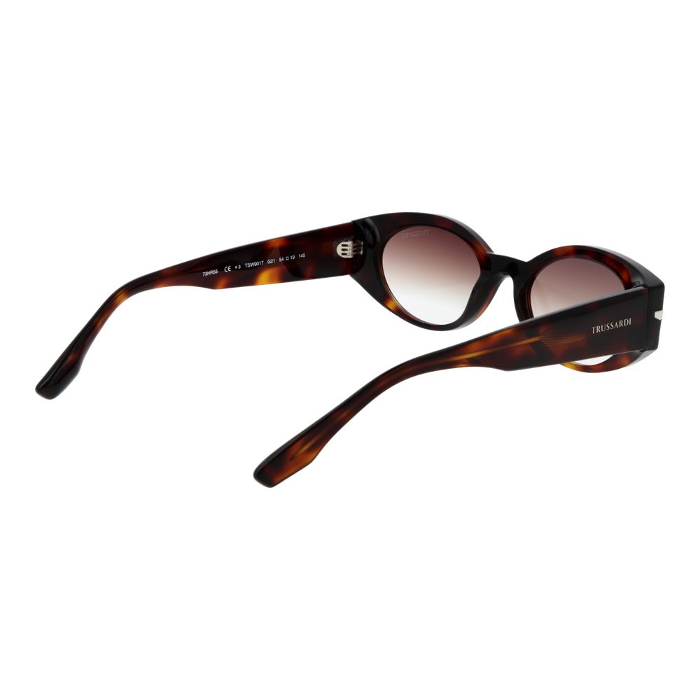 Дамски слънчеви очила Women’s sunglasses Trussardi TSW9017 G21 Brown angled view