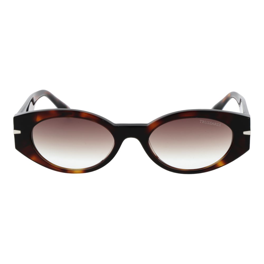 Дамски слънчеви очила Women’s sunglasses Trussardi TSW9017 G21 Brown front view