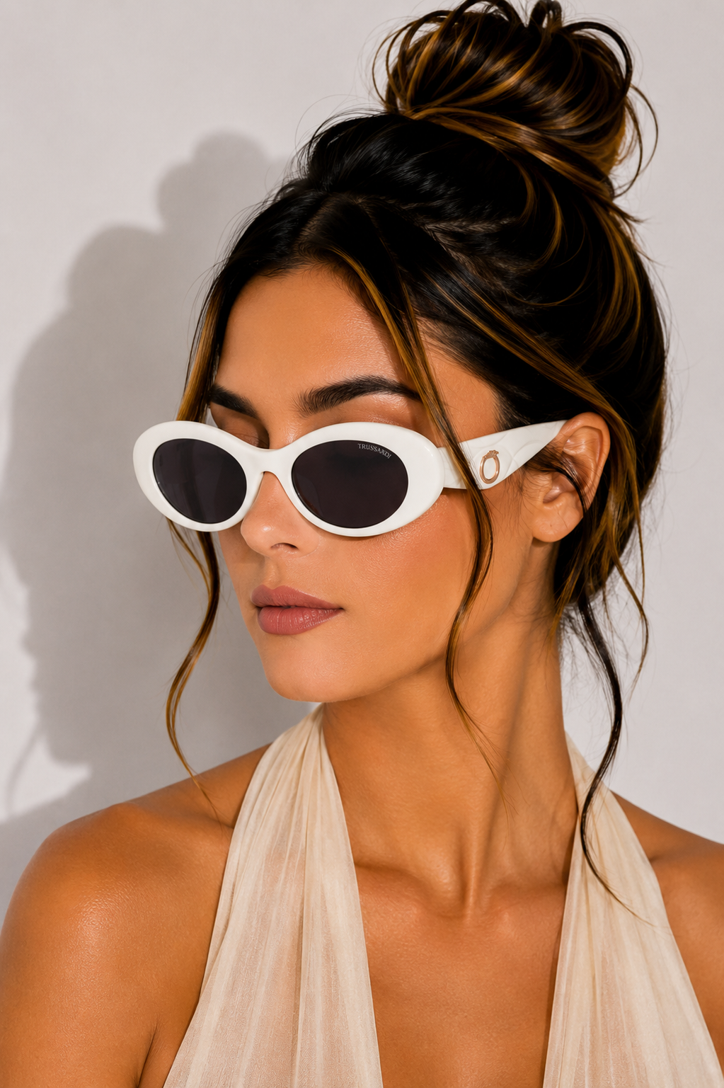 Дамски слънчеви очила Women’s sunglasses Trussardi TSW9094 D01 White