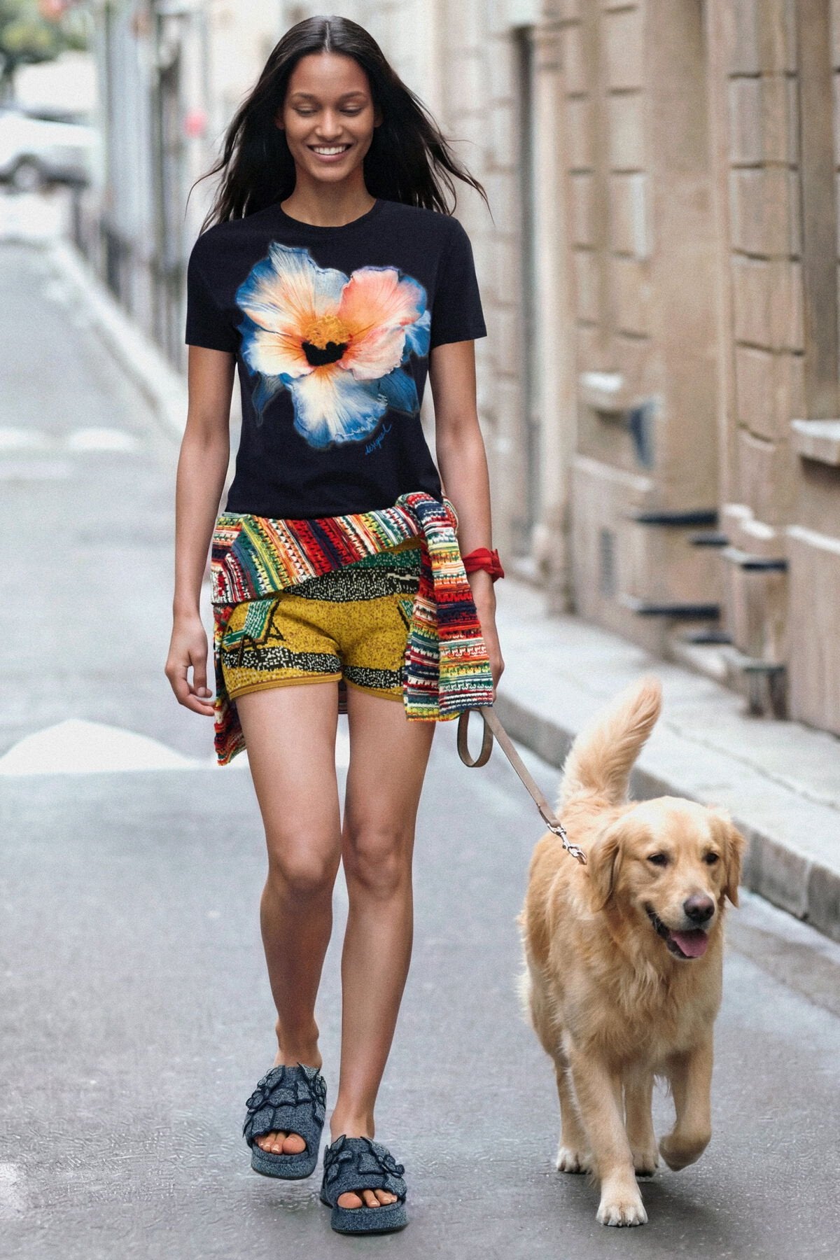 Дамска тениска Women’s t-shirt Desigual
26SWTK035000 Dark Blue front view