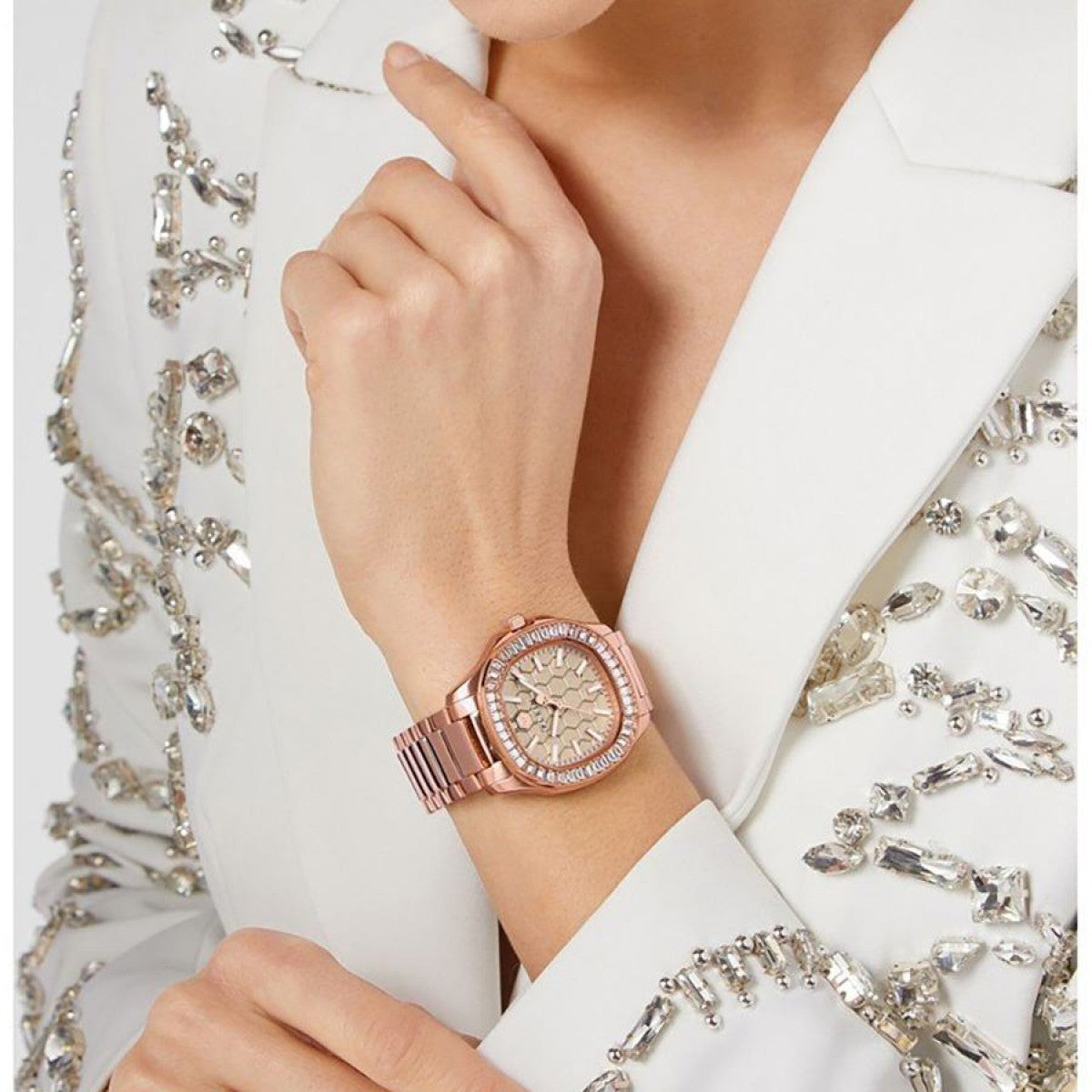 Дамски часовник Women’s watch Philipp Plein Spectre PWTAA0723 Rose Gold lifestyle view