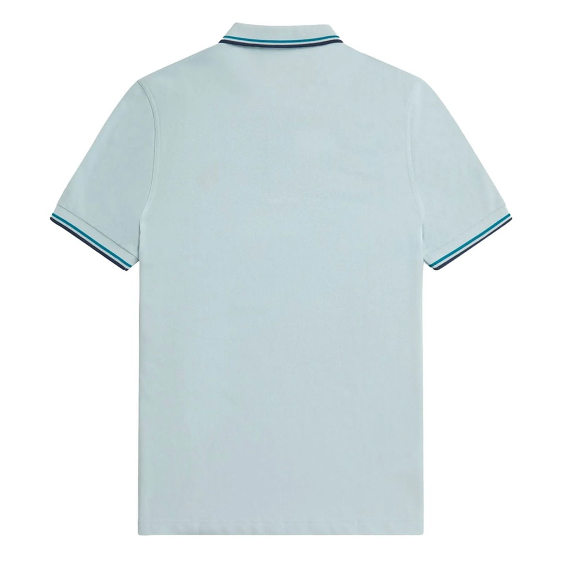 Мъжка поло тениска в светлосиньо Men’s polo shirt Fred Perry M3600 U92 in light blue Back view