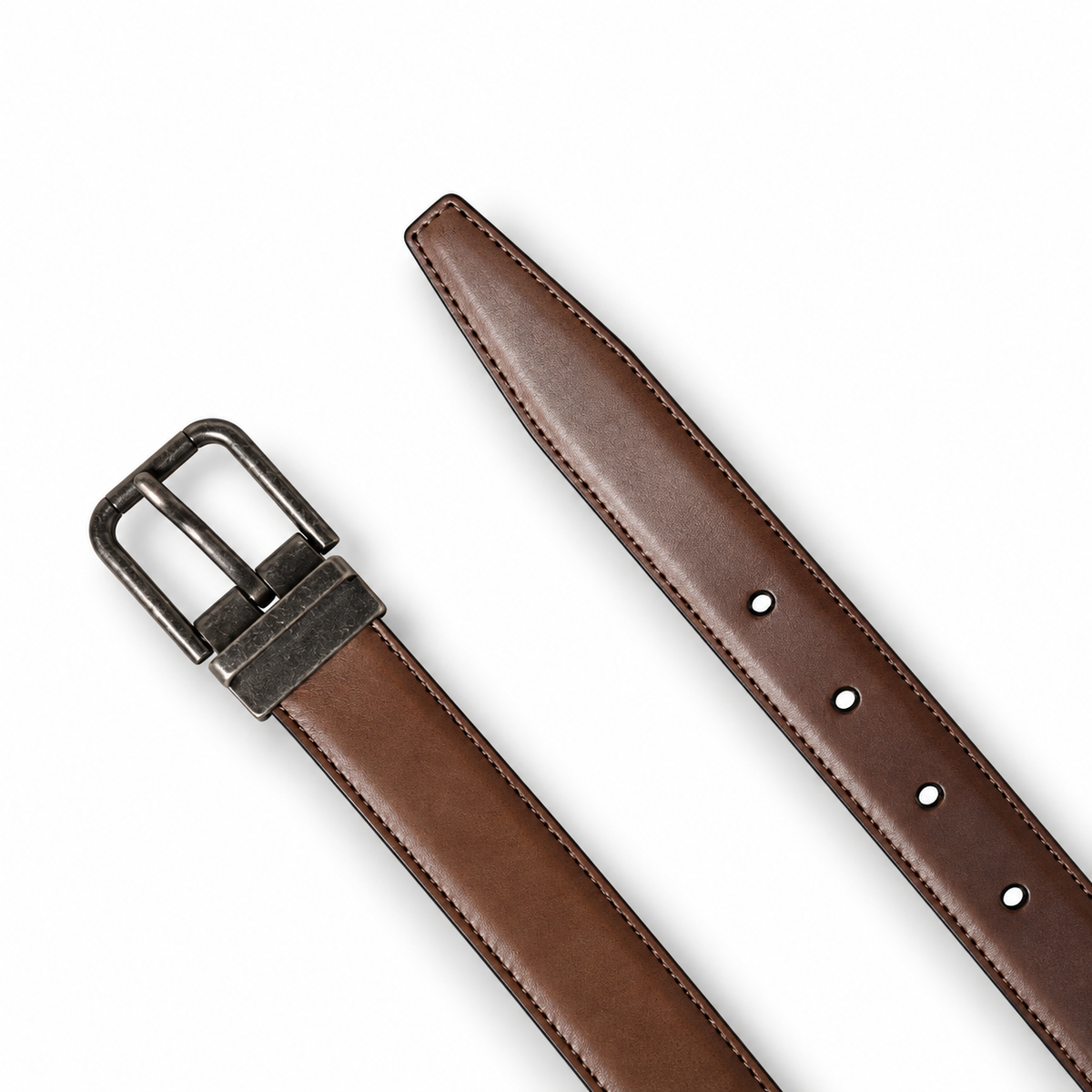 Men's belt Dolce & Gabbana SKU: BC3614 A1828 top view buckle and belt tip
