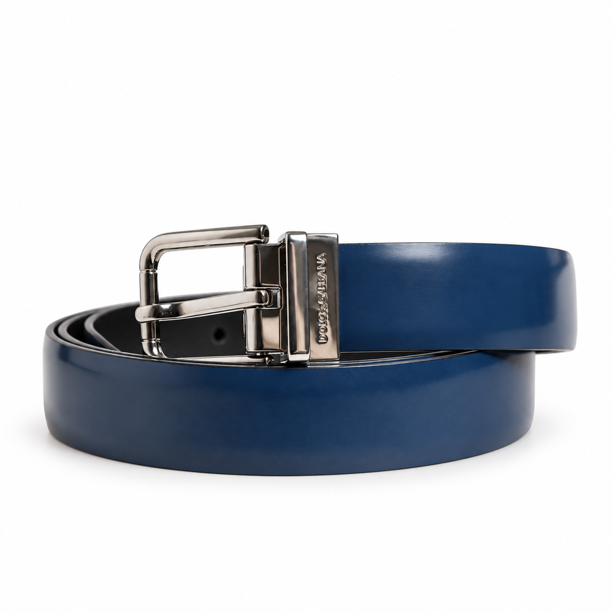 Men's belt Dolce & Gabbana SKU: BC4215 AI935 front coiled view