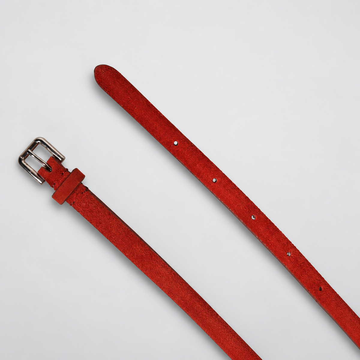 Dolce & Gabbana Red Velvet Crystals Chain Embellished Belt - BE1010 A1571 - studio view 7