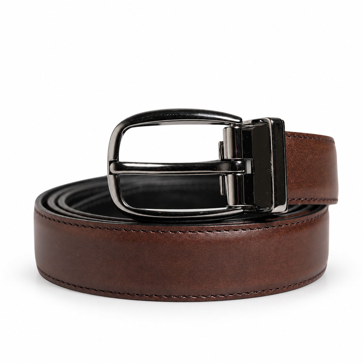 Men's belt Dolce & Gabbana SKU: BC4088 AC620 - front coiled view