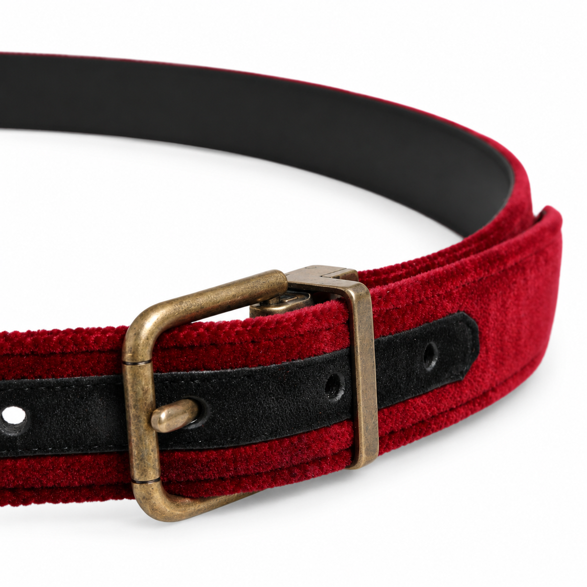 Men's belt Dolce & Gabbana SKU: BC3614 AR934 buckle close up view