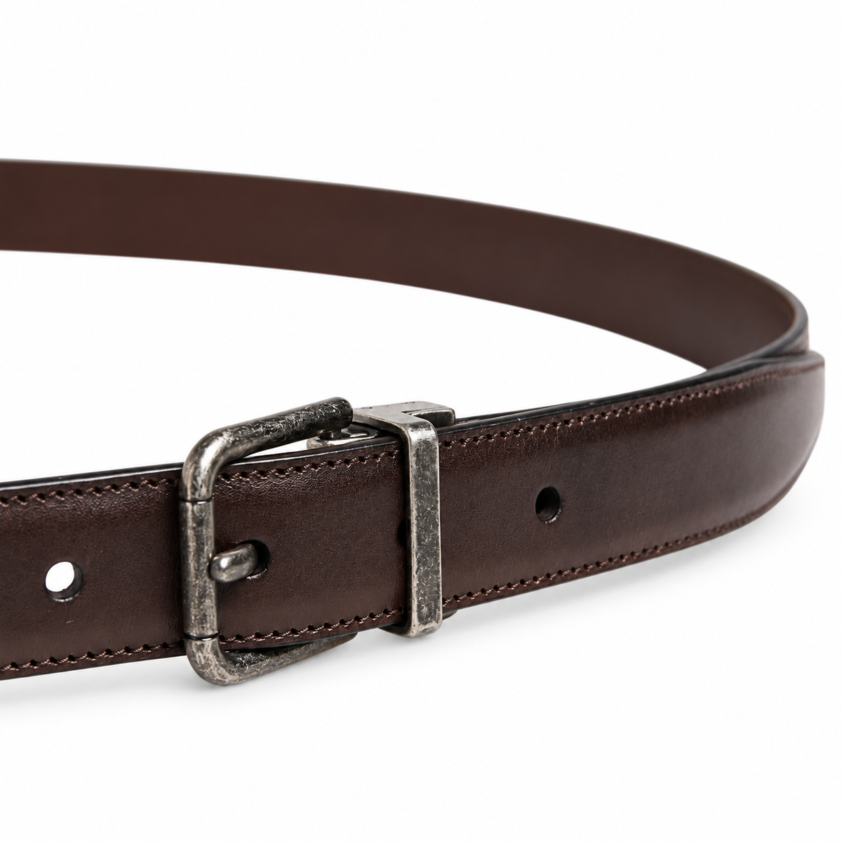 Men's belt Dolce & Gabbana SKU: BC3614 A1828 side buckle close-up