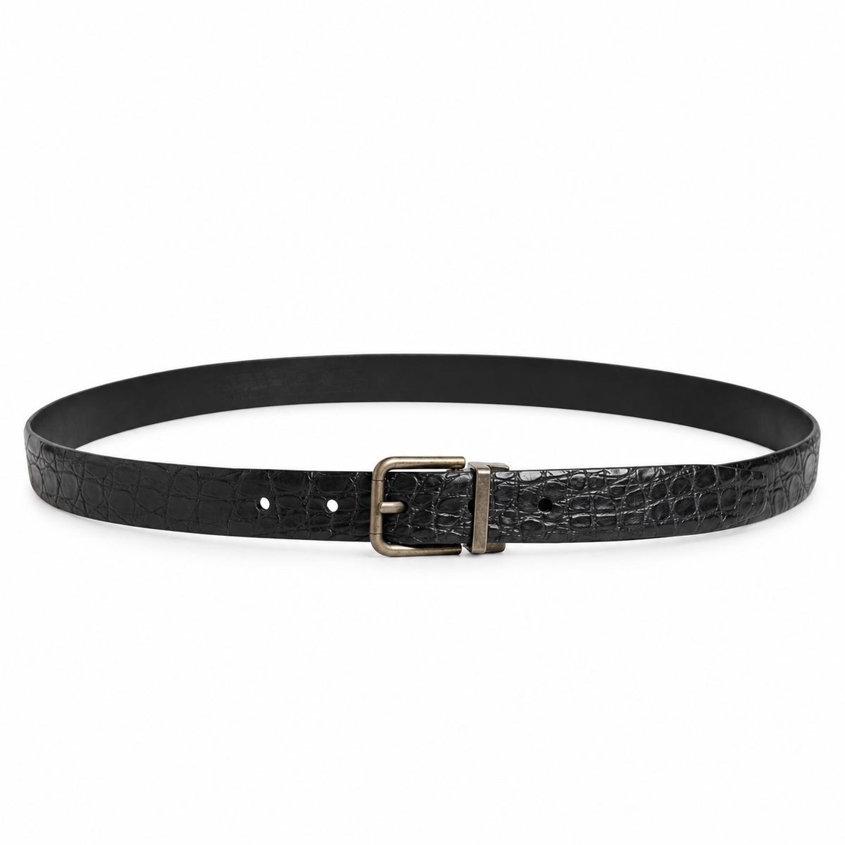 Men's belt Dolce & Gabbana SKU: BC3614 B284S full length front view