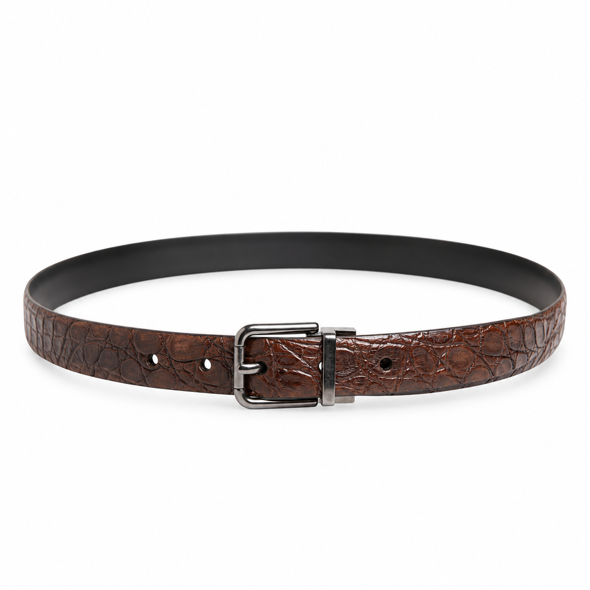 Men's belt Dolce & Gabbana SKU: BC3614 A2274 full length front view