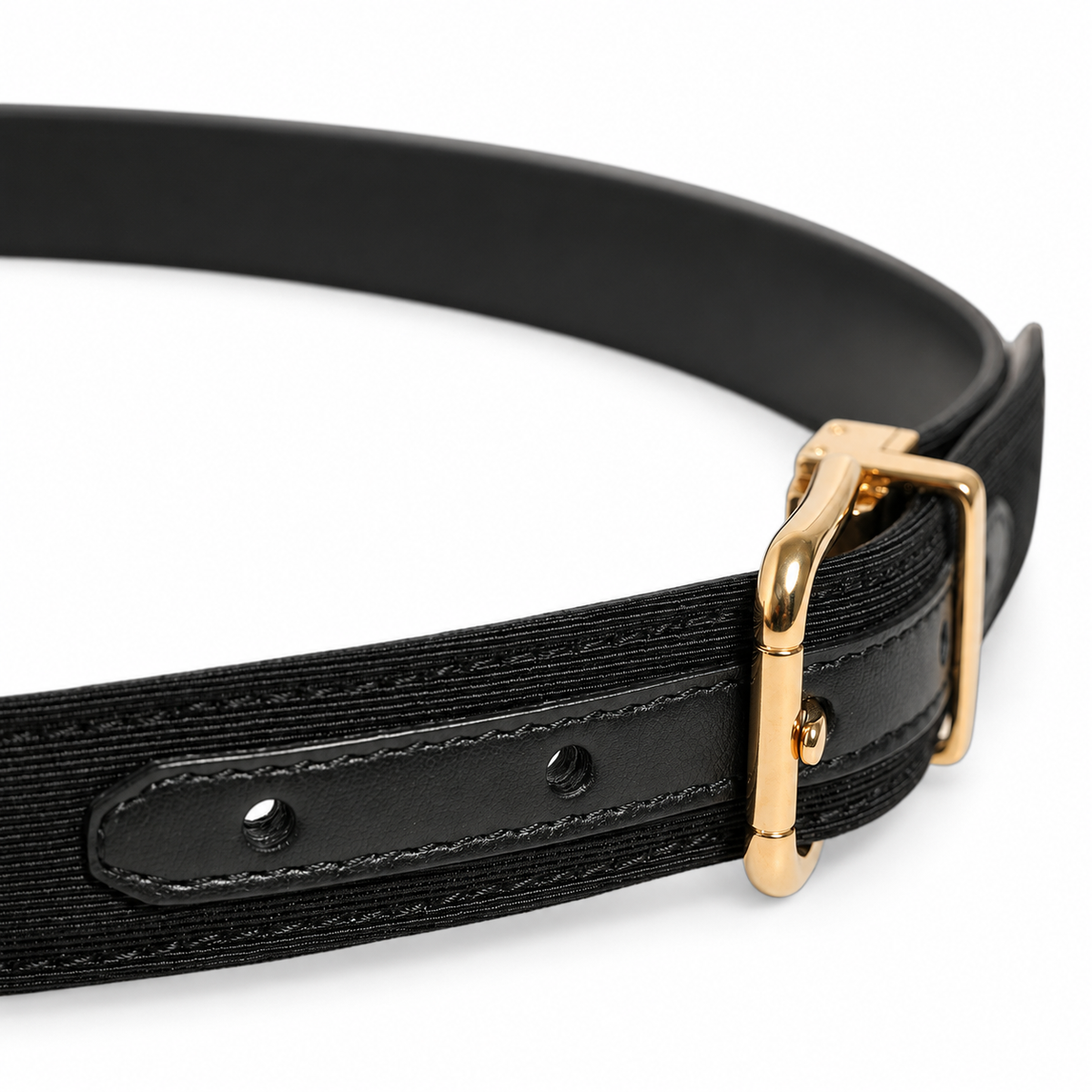 Men's belt Dolce & Gabbana SKU: BC4337 B4152 side buckle close-up
