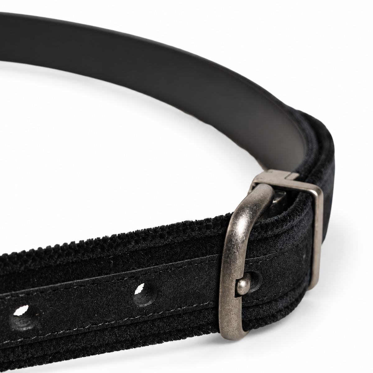 Men's belt Dolce & Gabbana SKU: BC3953 A6808 side buckle close-up