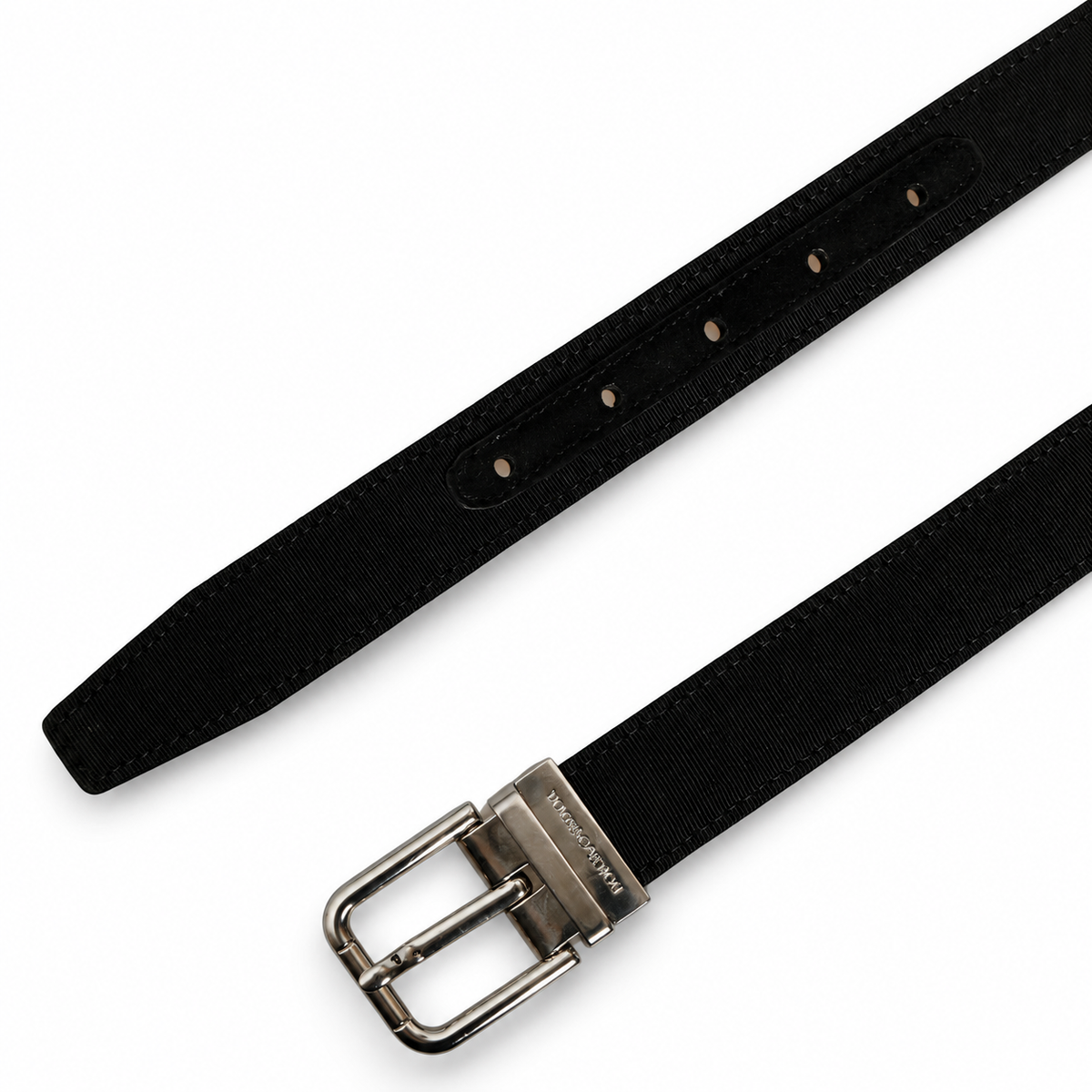 Men's belt Dolce & Gabbana SKU: BC4056 AL697 top view buckle and strap tip