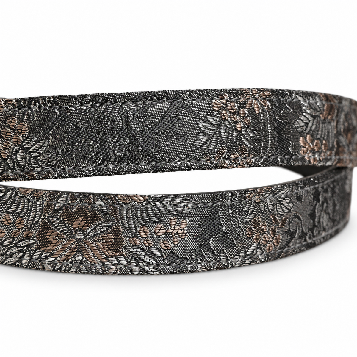Men's belt Dolce & Gabbana SKU: BC4337 A2T58 floral jacquard close-up