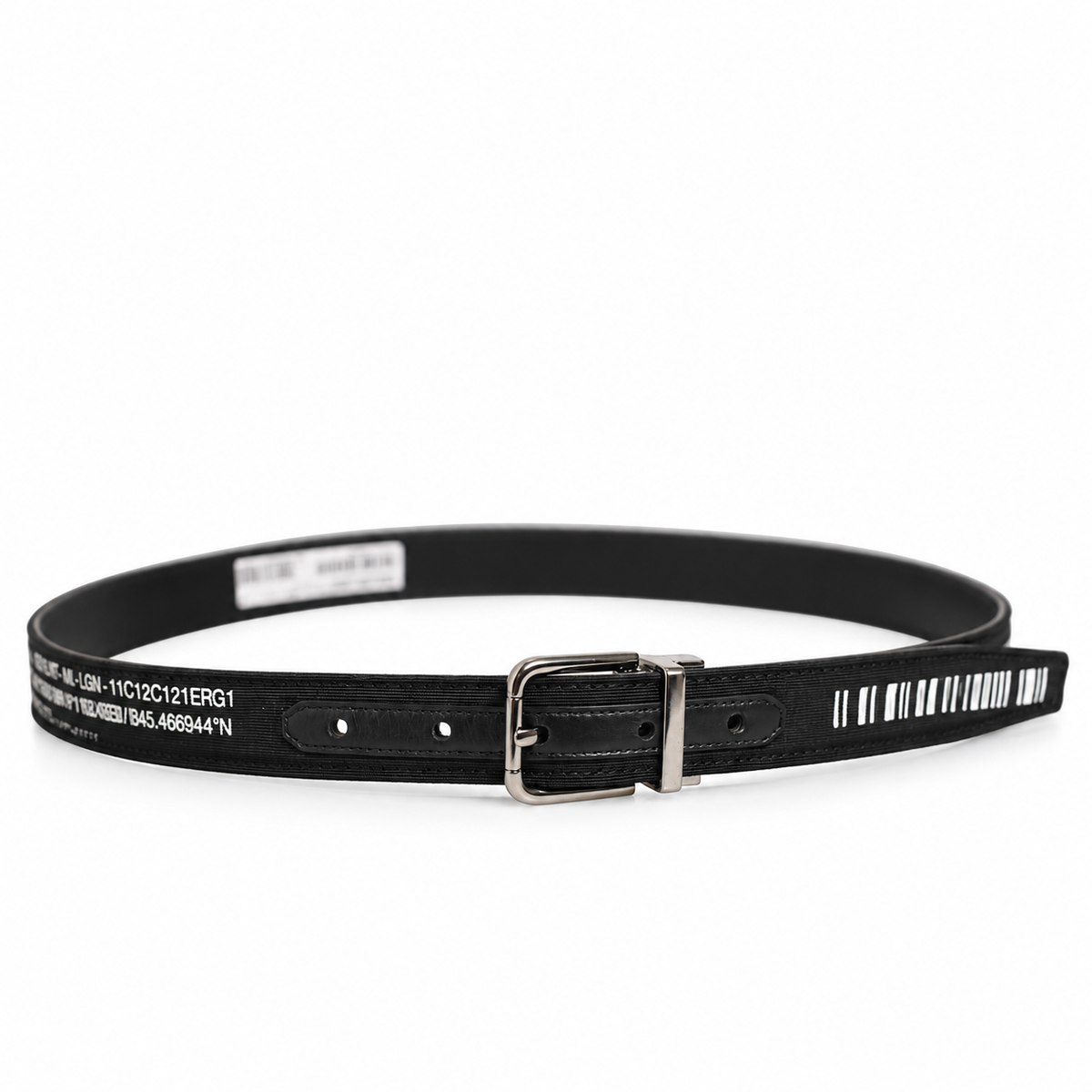 Men's belt Dolce & Gabbana SKU: BC4337 AS432 HNAS1 full length front view