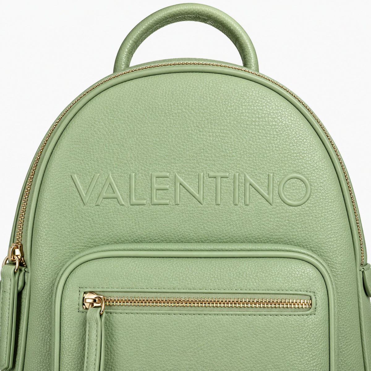 Women's backpack Mario Valentino Rised Re VBS8P921 logo and texture detail view