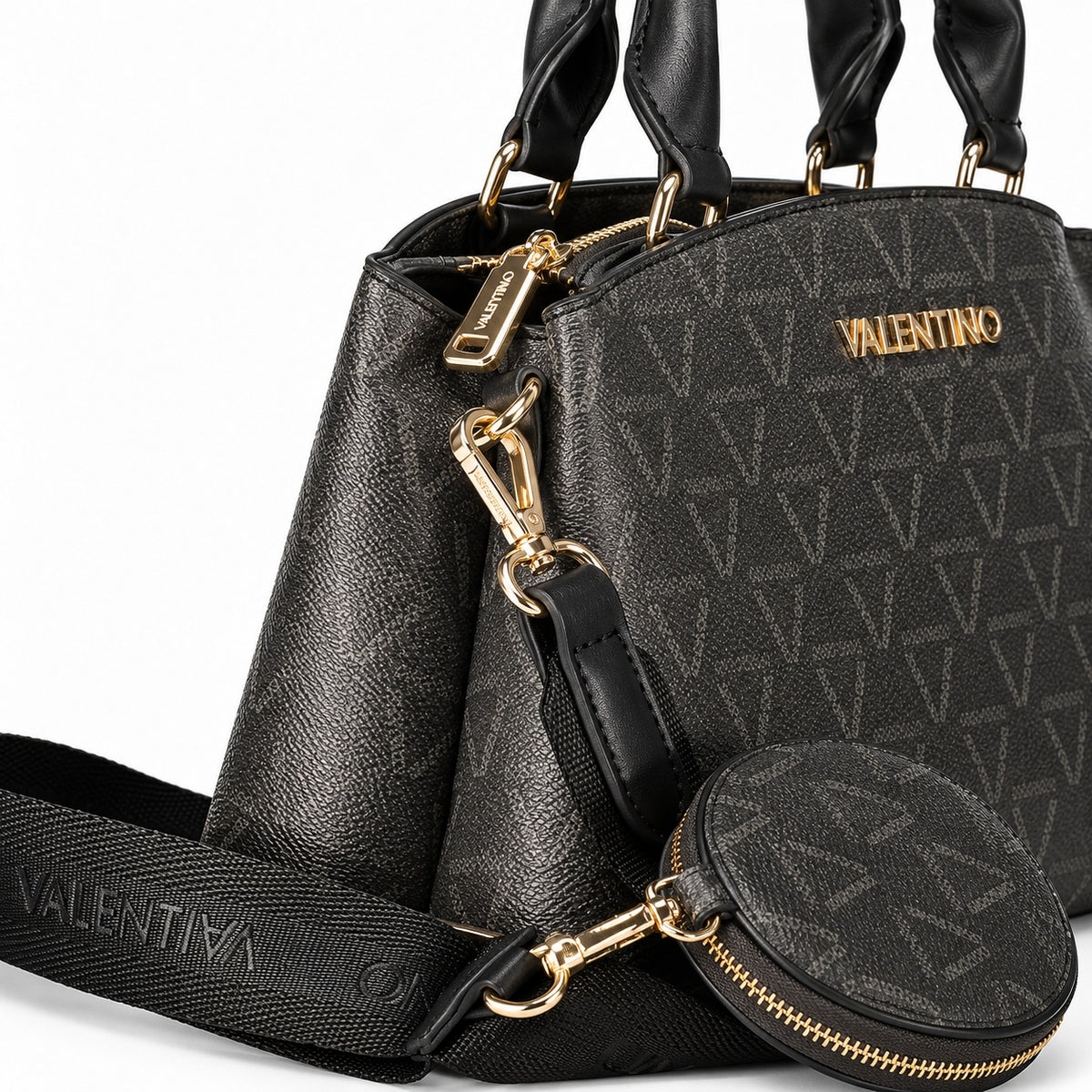 Women's handbag Mario Valentino Lady Re VBS8GT23 hardware detail view