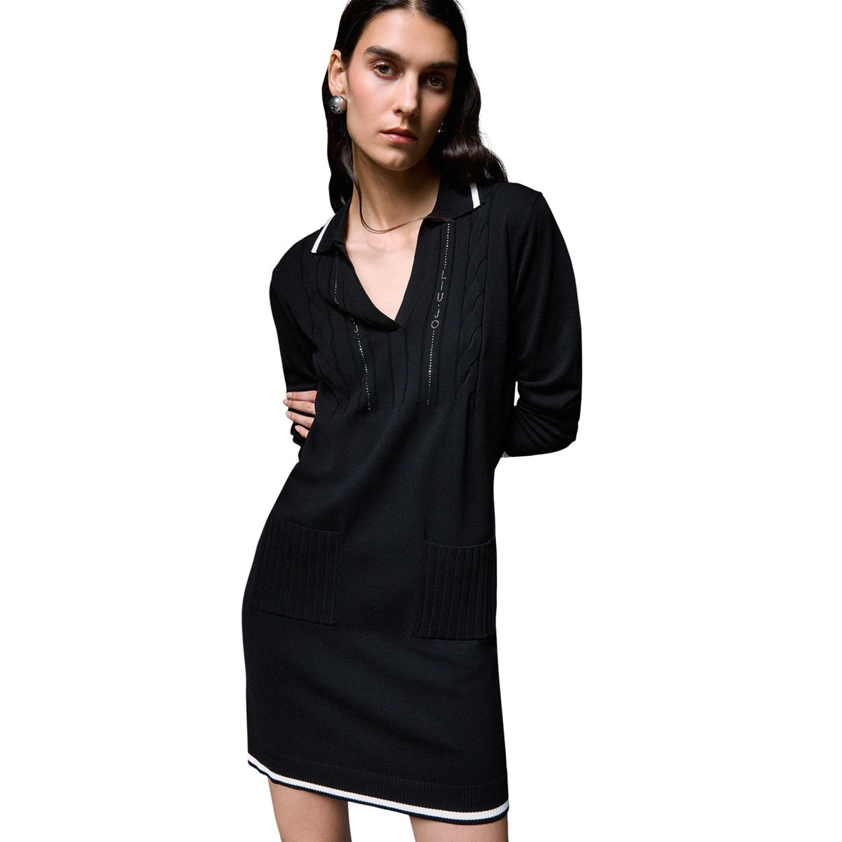 Дамска рокля Liu Jo Short Knit Dress TF6271MS63L A3521 Front View