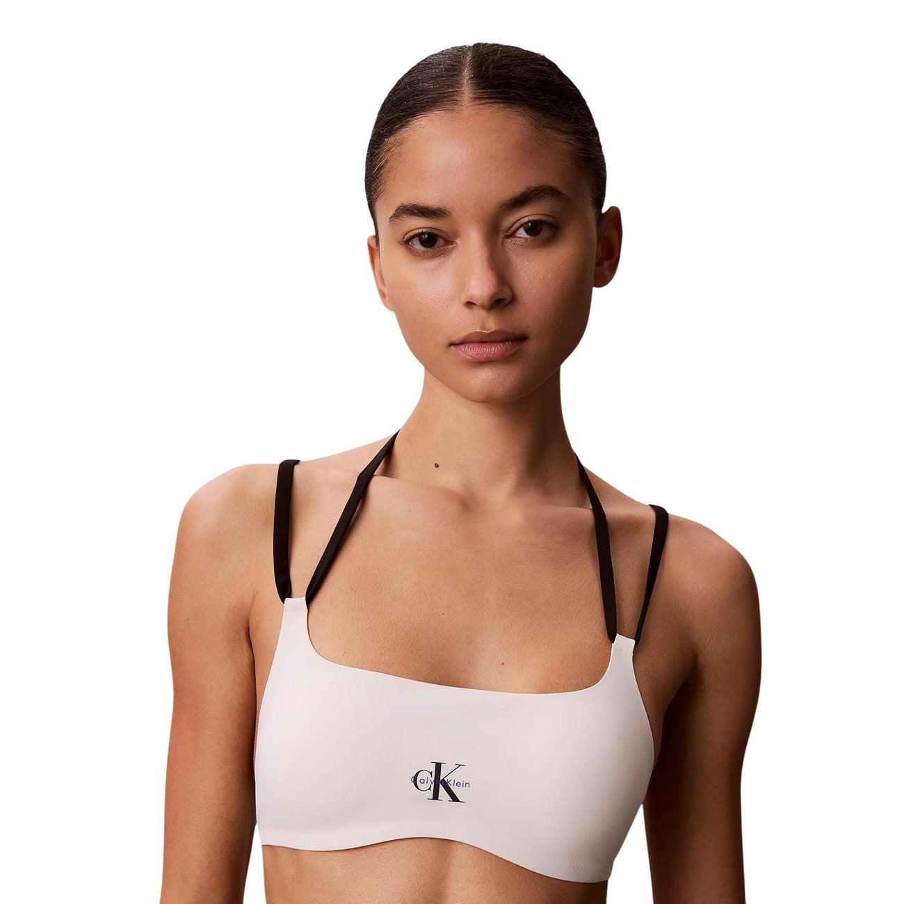Дамски бански горно Calvin Klein Jeans Women Swimwear Bralette Top LV00Q61181 YAS Close-Up