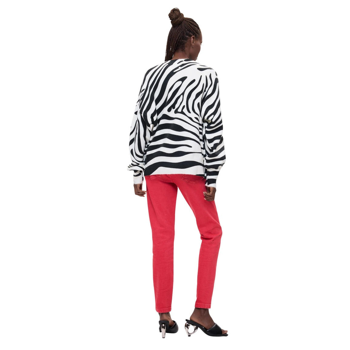 Дамски пуловер Desigual Mickey Women Sweater 26WWJF48 1001 Back View
