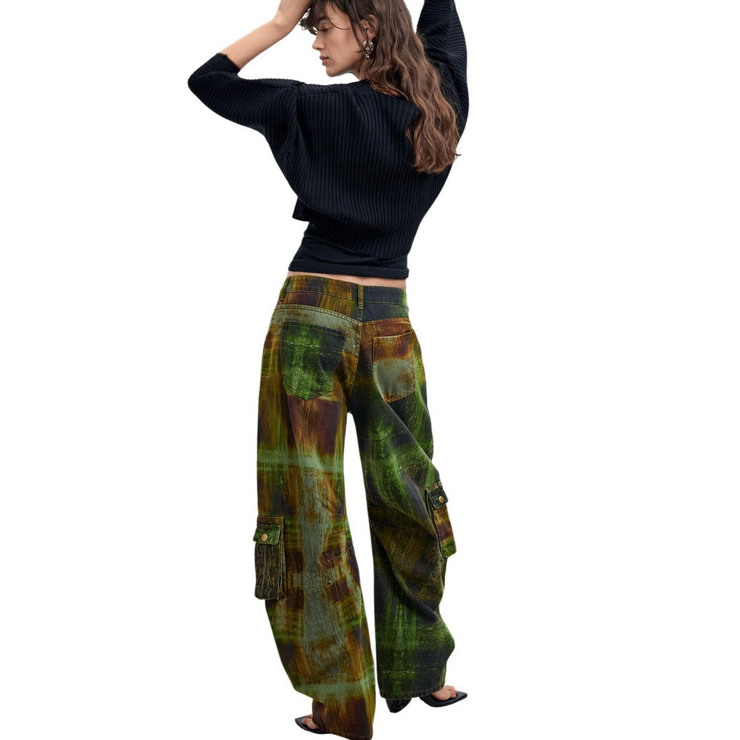 Дамски панталони Desigual women’s trousers 26WWPW04 4086 Bak view 