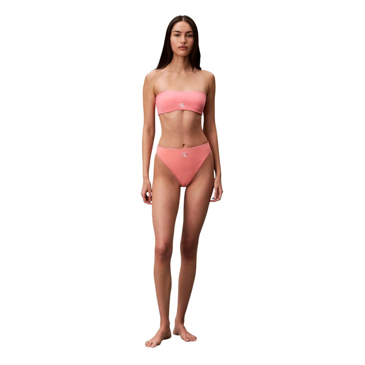 Дамски бански долно Calvin Klein Swimwear High Leg Bikini LV00Q61147 TJ2 Front View