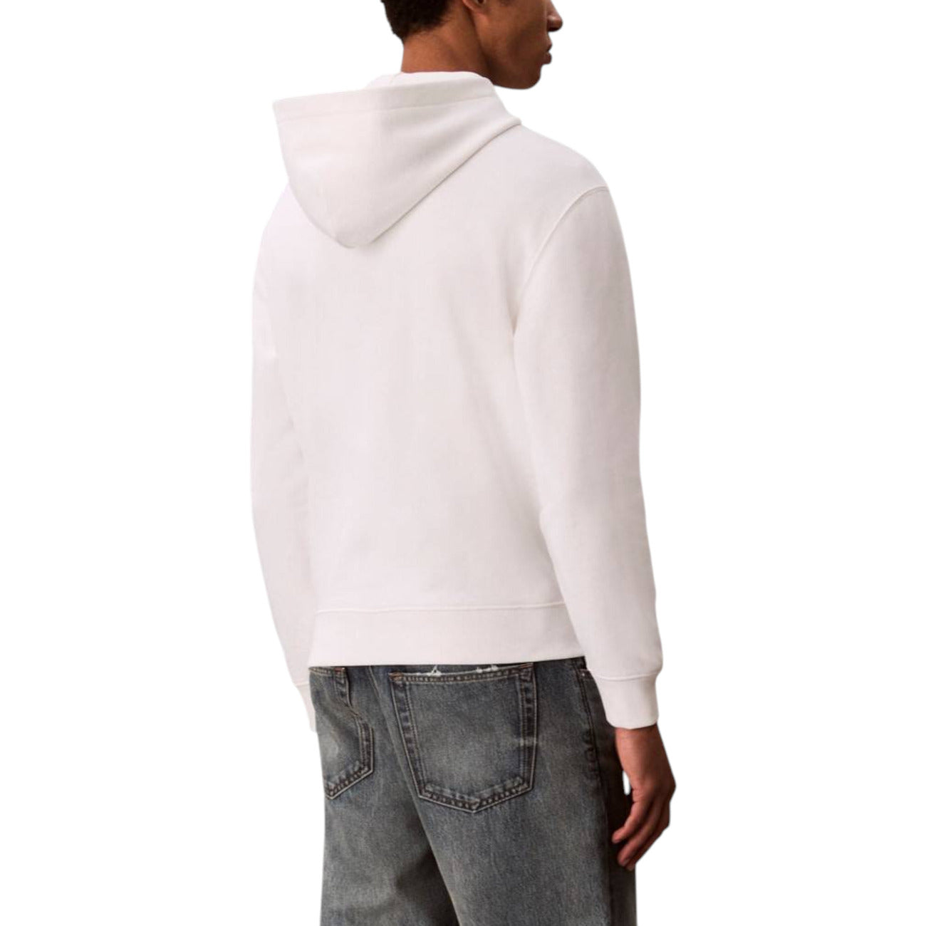 Мъжко бяло худи Calvin Klein Men Hoodie LV14LD231G Back View