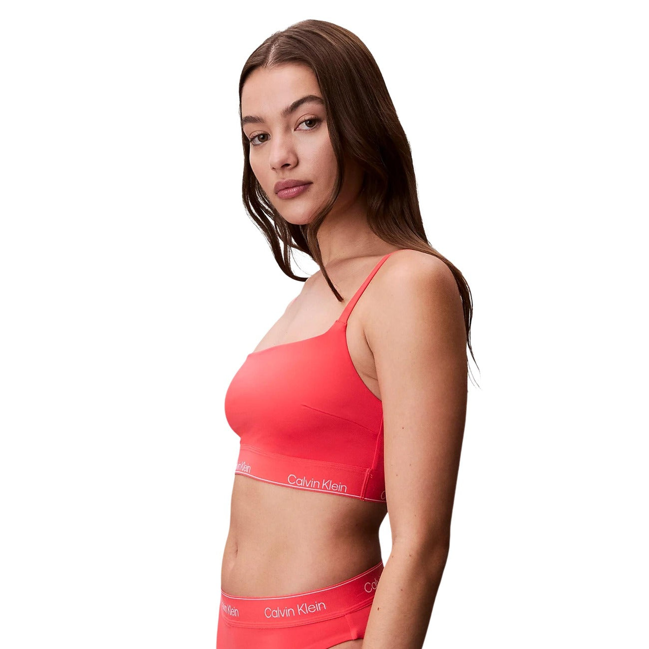 Дамски бански горно Calvin Klein Women Swimwear Top LV00Q61130 XKP Side View