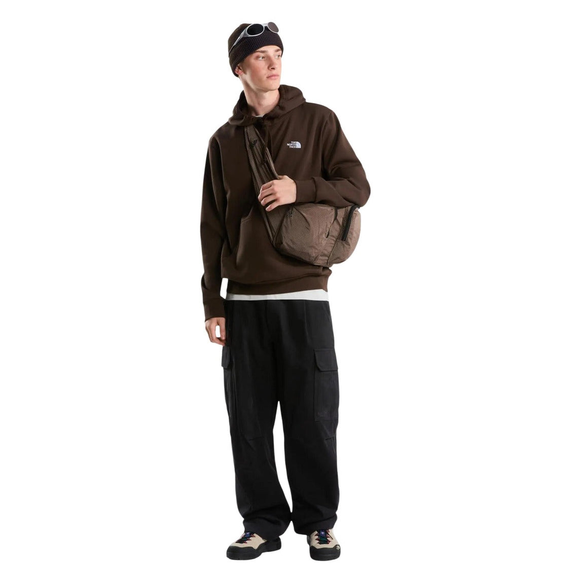 Мъжко кафяво худи The North Face Evolution Simple Dome Men Sweatshirt NF0A8CWM-NFNMF Front View