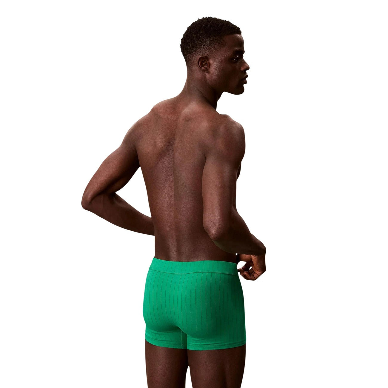 Мъжки зелени боксерки Calvin Klein Men Boxers LV00NB4504 QCP Back View