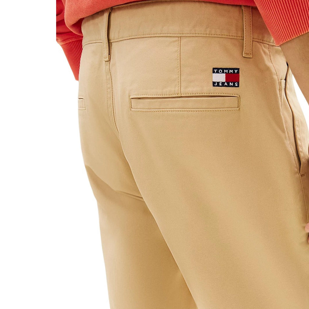 Мъжки бежови къси панталони Tommy Hilfiger Jeans DM0DM22852 AB9 Back View