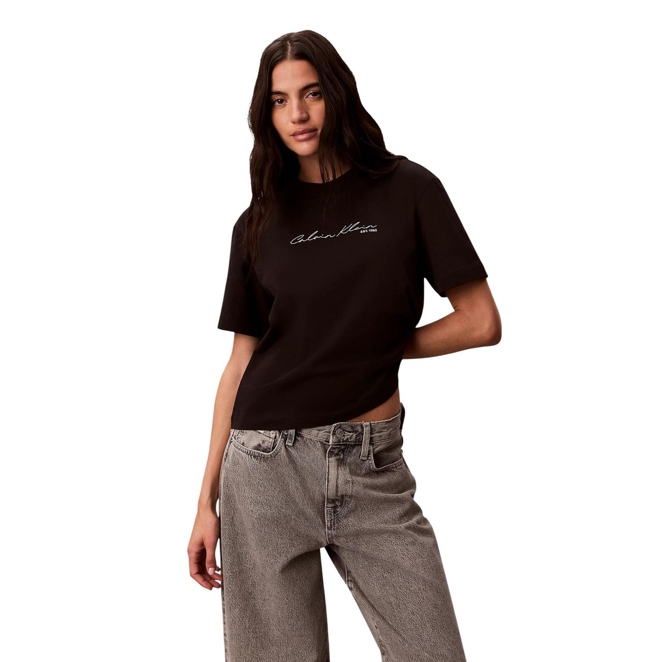 Дамска тениска Calvin Klein Jeans Women T-shirt LV047F820G UB1 Front View