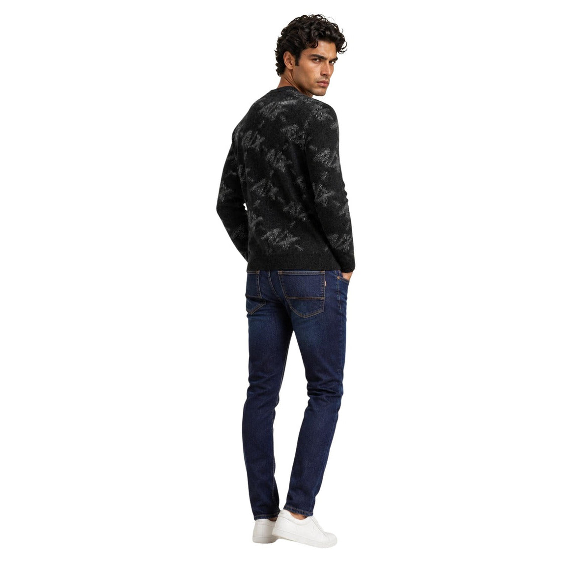 Мъжки пуловер Armani Exchange Men Sweater XM002992 AF16916 FC357 Back View