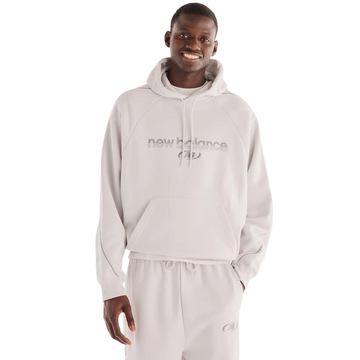 Мъжко худи New Balance Men Fleece Hoodie MT62Y14PGYM Front View