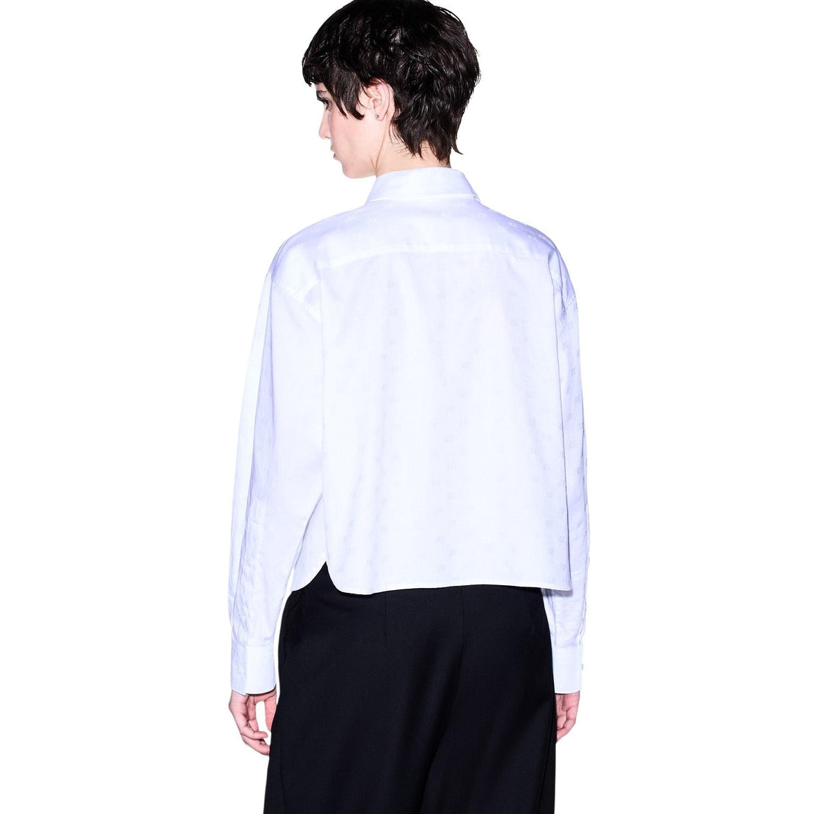 Дамска бяла риза Armani Exchange Women Shirt XW002700 AF25758 F0028 Back View