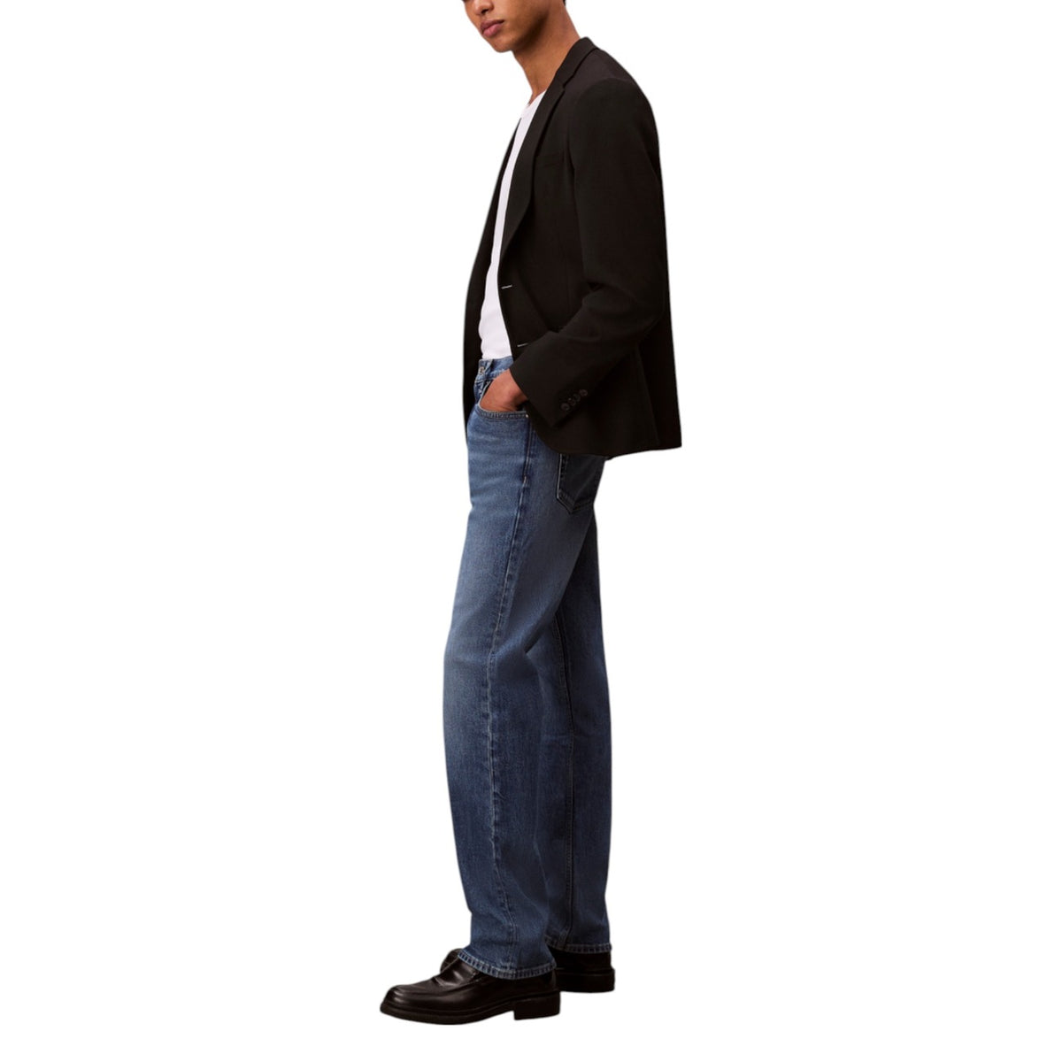Мъжки дънки Calvin Klein Jeans Men Jeans LV04RB770G 587 Side View