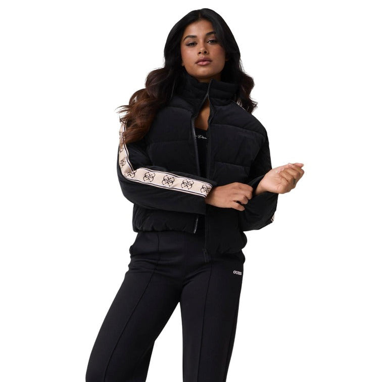 Дамско черно яке Guess Women Jacket V5BL11WGYC2 JBLK Front View