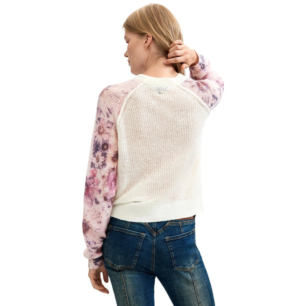 Дамски пуловер Desigual women’s sweater 26WWJF19 1001 Back view 