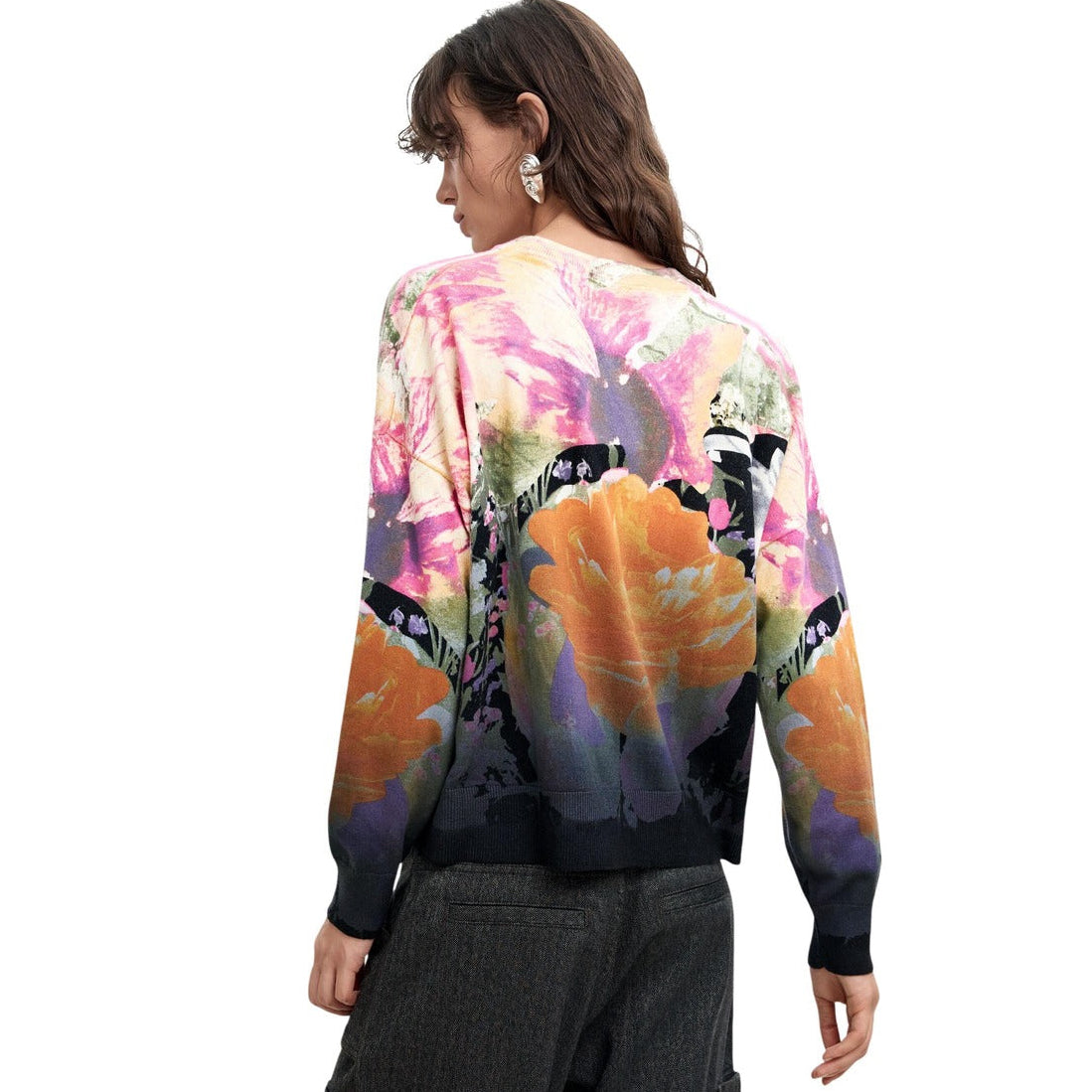 Дамски пуловер Desigual women’s sweater 26WWJF49 2000 Back view 